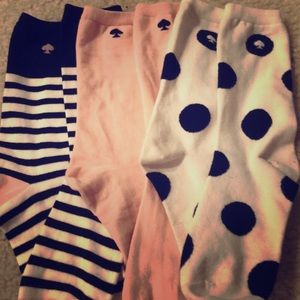 Set of three Kate spade sock!NWOT!!